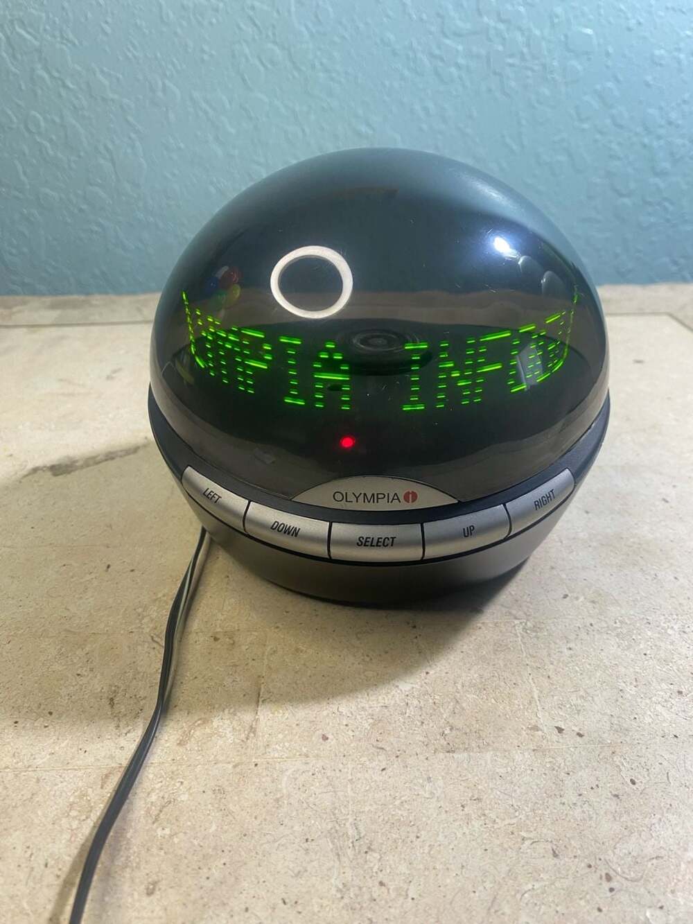 Olympia Infoglobe OL3000 Digital Caller ID Clock Black